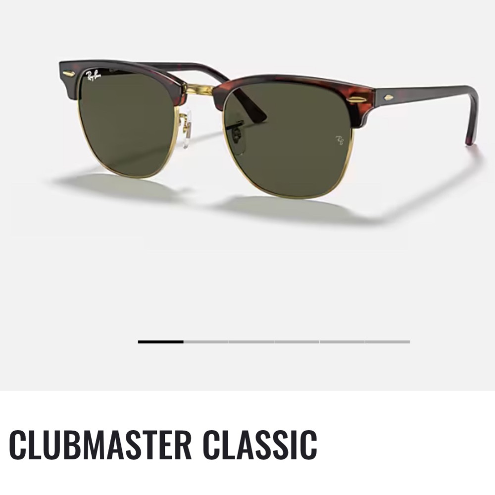 Ray-Ban Clubmaster Classic Sunglasses - Tortoise and Gold